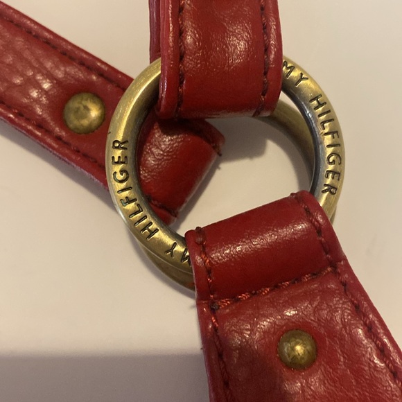 Tommy Hilfiger Y2K red faux leather bag free with bundle purchase over $100.00 - Picture 9 of 11